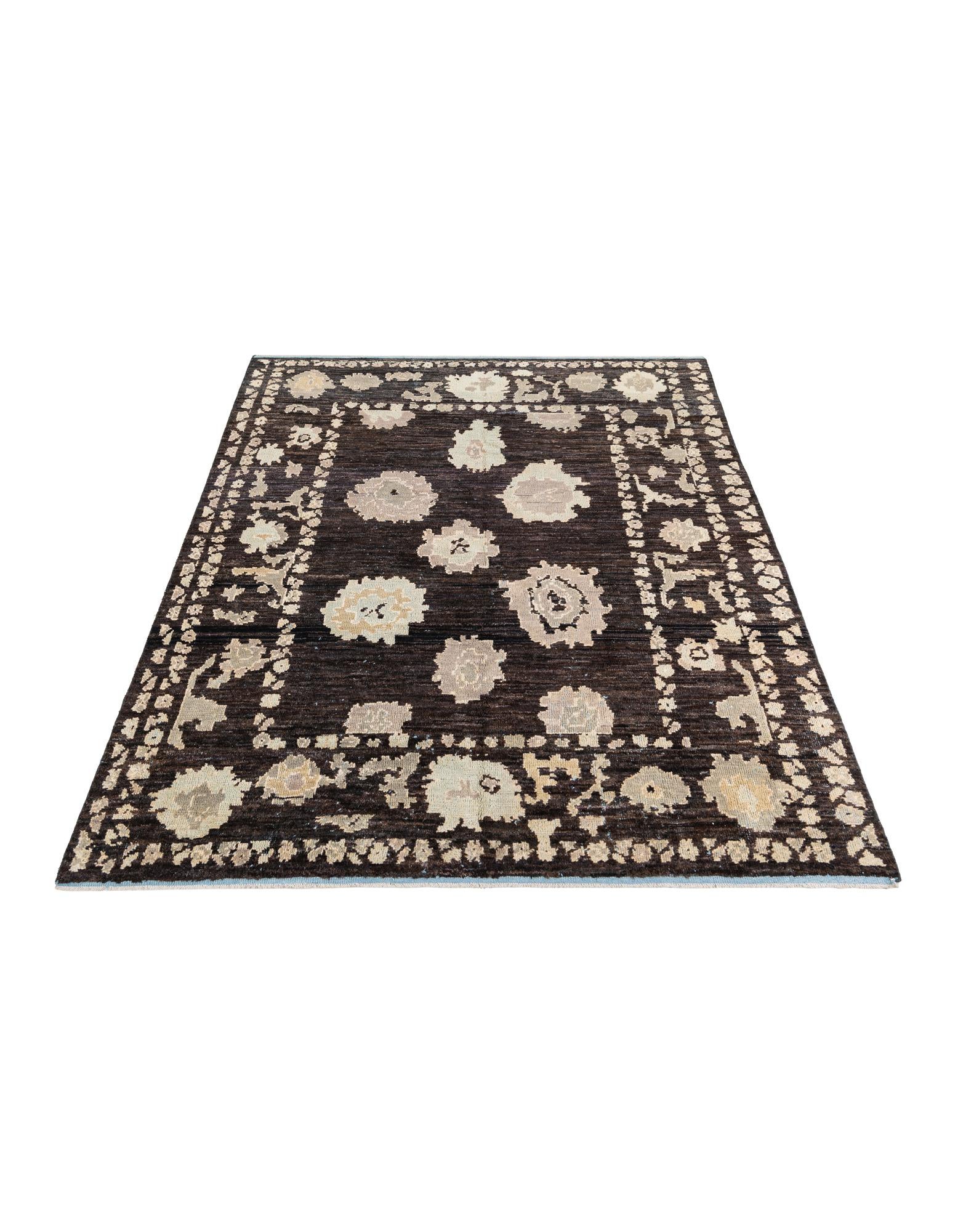 8' 2 x 10' 2 Hand Knotted Oushak Wool Rug