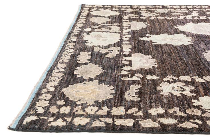 Detail image of 8' 2 x 10' 2 Hand Knotted Oushak Wool Rug