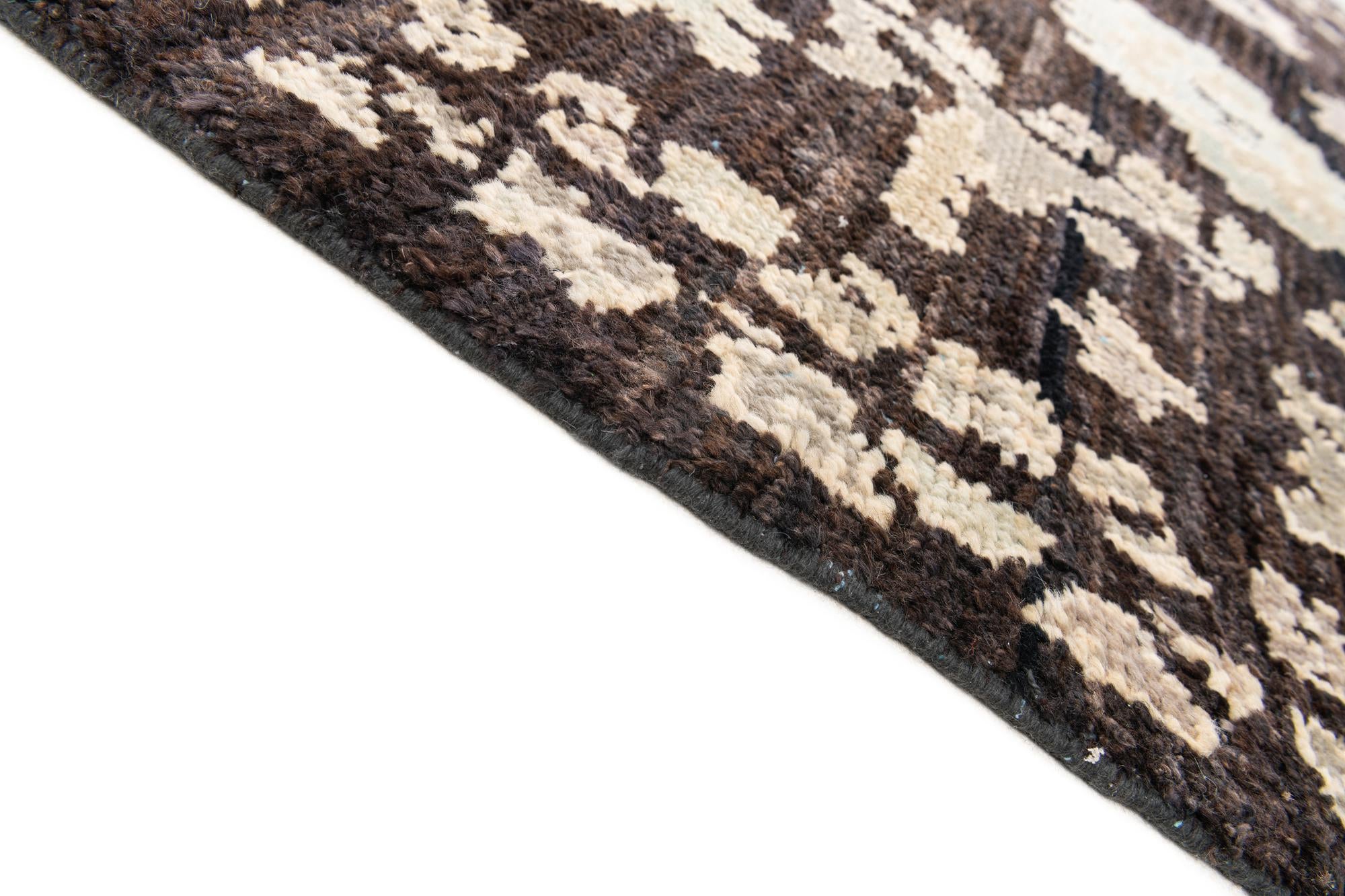 8' 2 x 10' 2 Hand Knotted Oushak Wool Rug