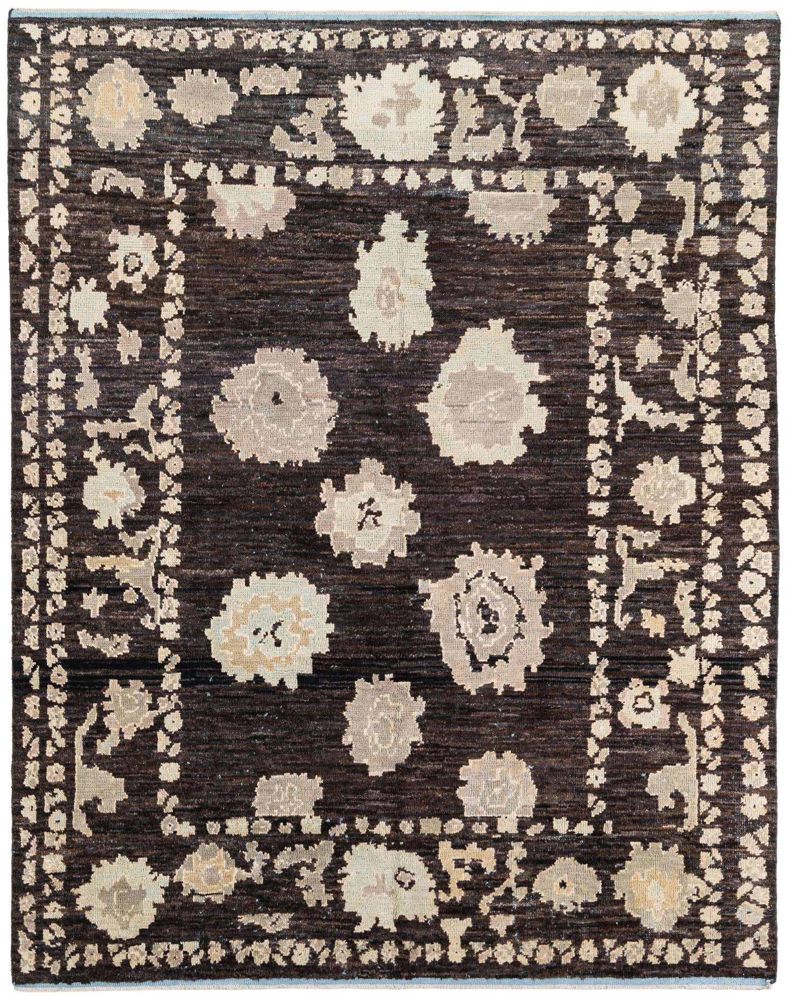 8' 2 x 10' 2 Hand Knotted Oushak Wool Rug