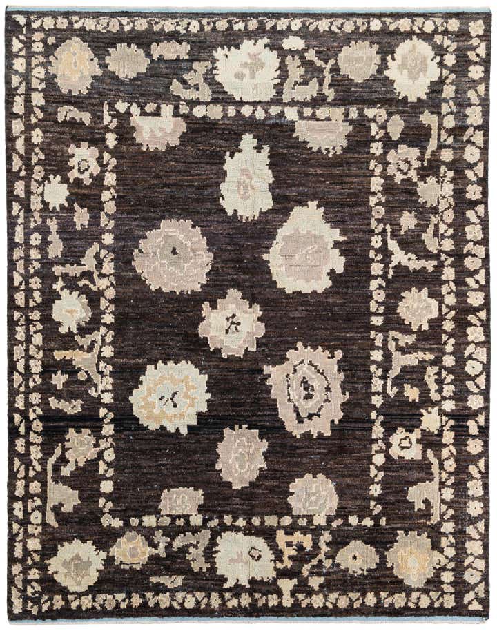 8' 2 x 10' 2 Hand Knotted Oushak Wool Rug