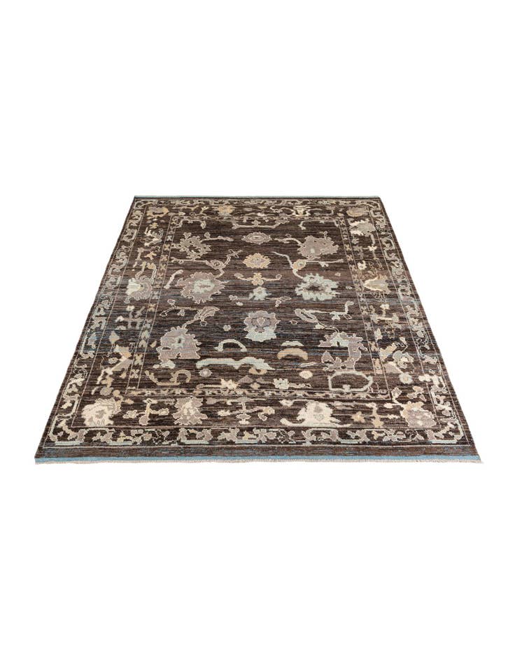Detail image of 8' 3 x 9' 8 Hand Knotted Oushak Wool Rug