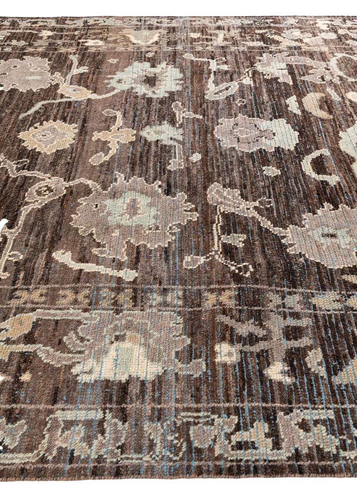 8' 3 x 9' 8 Hand Knotted Oushak Wool Rug