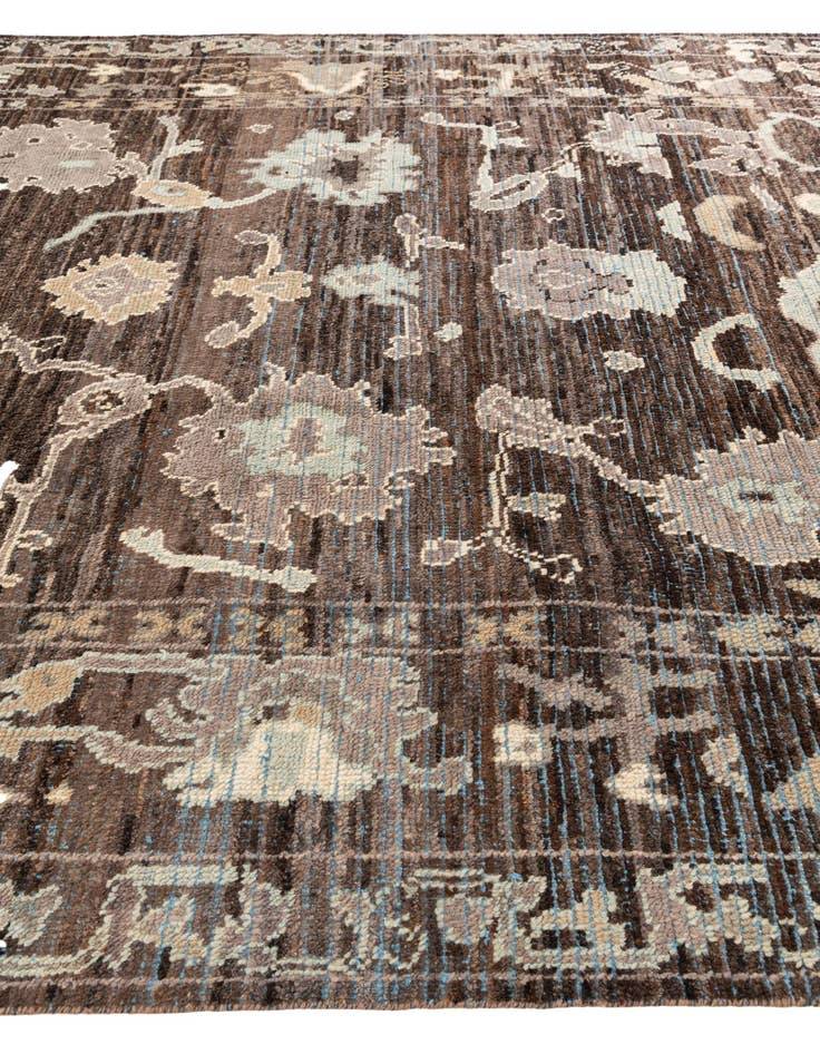 Detail image of 8' 3 x 9' 8 Hand Knotted Oushak Wool Rug
