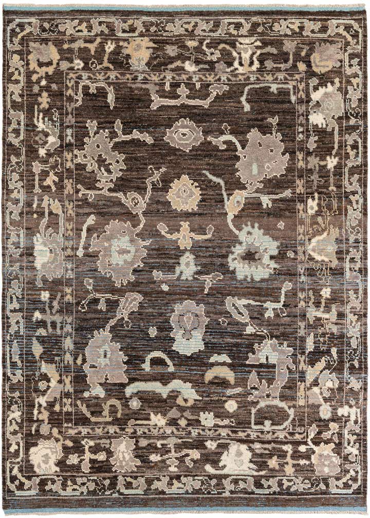 8' 3 x 9' 8 Hand Knotted Oushak Wool Rug