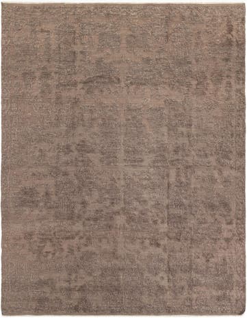 8' x 10' 2 Hand Knotted Oushak Wool Rug