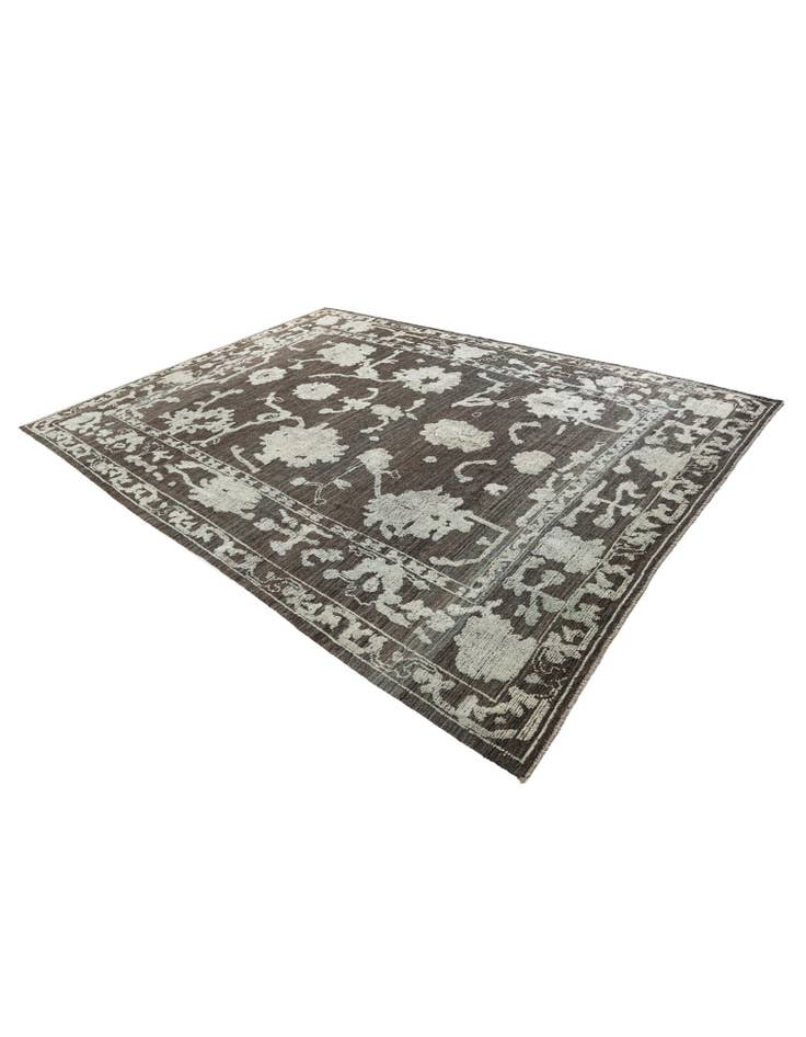 Detail image of 10' 2 x 13' 8 Hand Knotted Oushak Wool Rug