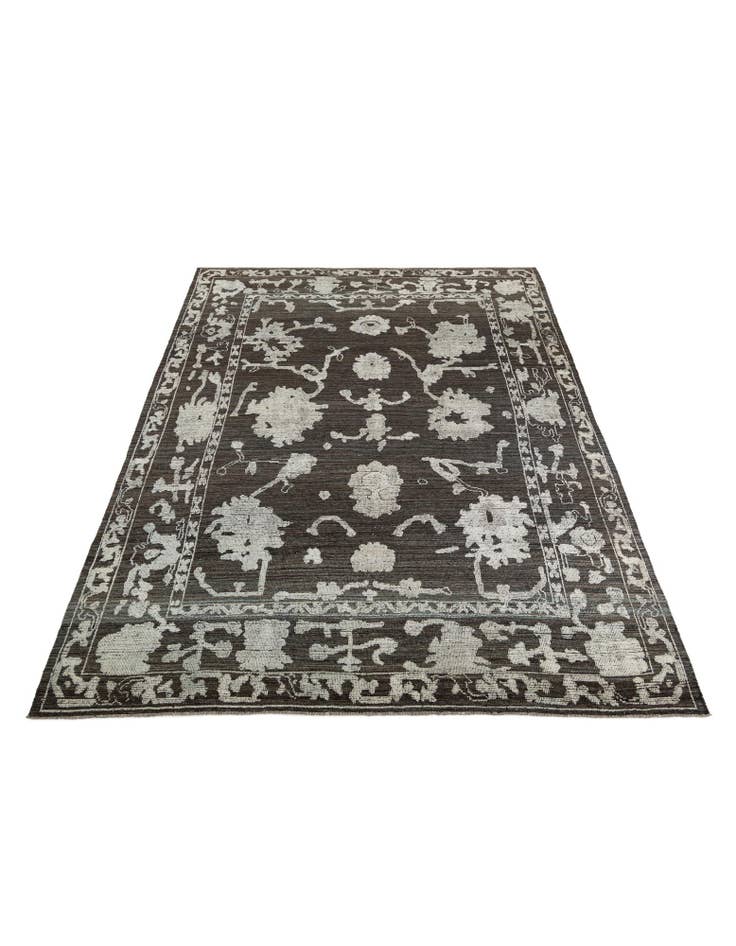 Detail image of 10' 2 x 13' 8 Hand Knotted Oushak Wool Rug