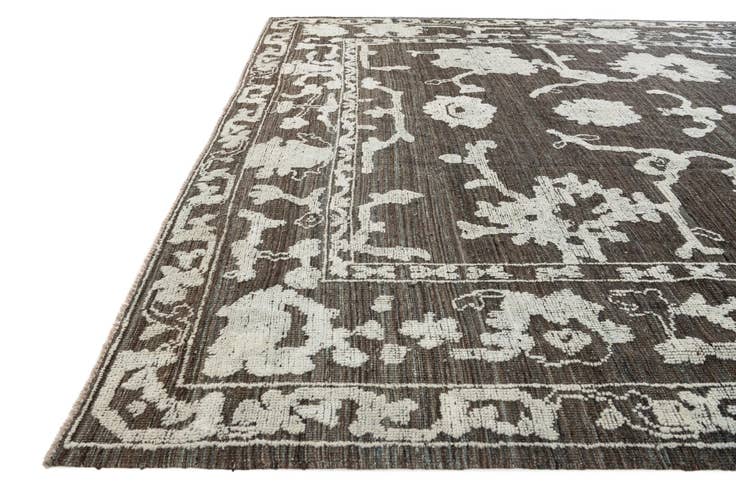 Detail image of 10' 2 x 13' 8 Hand Knotted Oushak Wool Rug