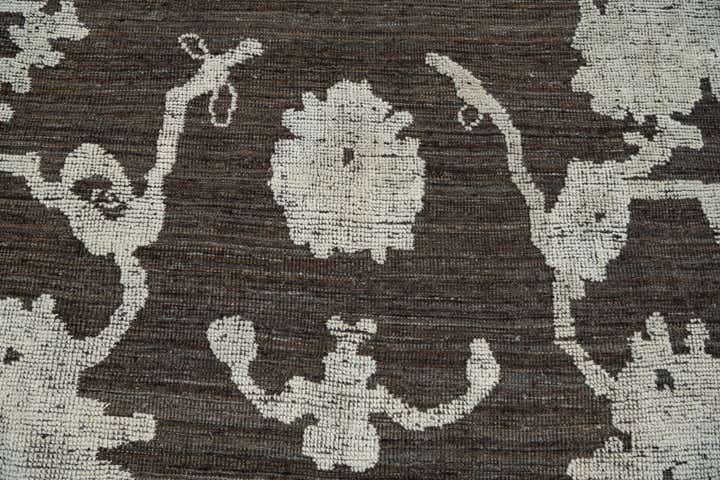 10' 2 x 13' 8 Hand Knotted Oushak Wool Rug