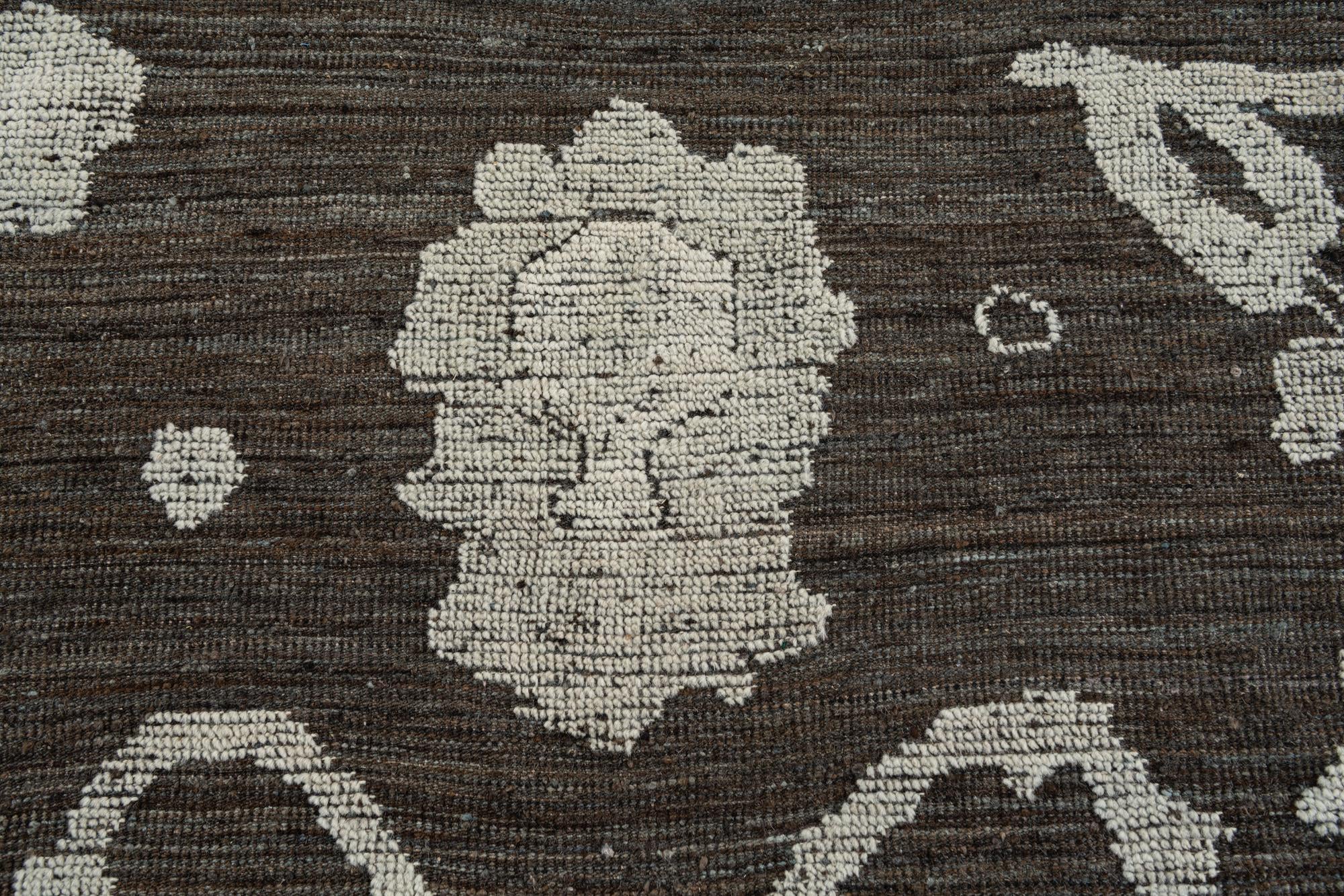 10' 2 x 13' 8 Hand Knotted Oushak Wool Rug