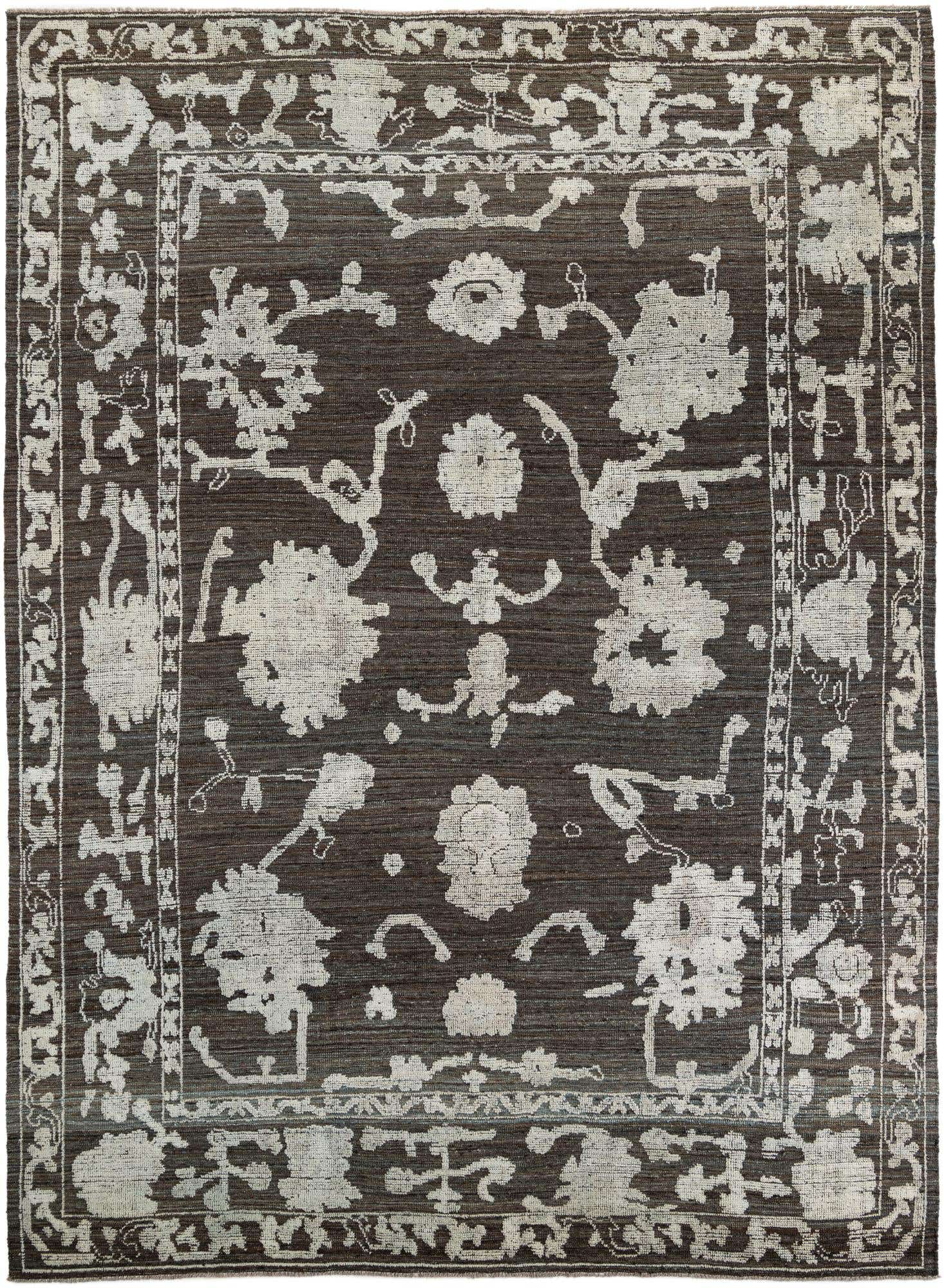 10' 2 x 13' 8 Hand Knotted Oushak Wool Rug