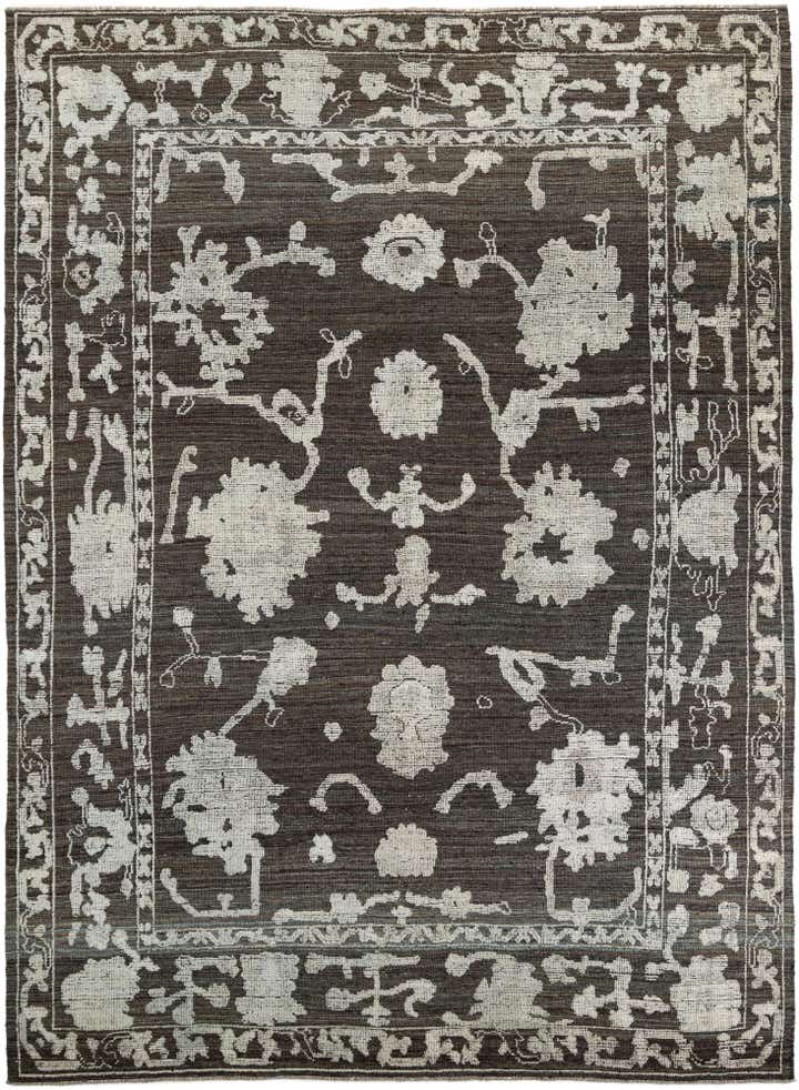 10' 2 x 13' 8 Hand Knotted Oushak Wool Rug
