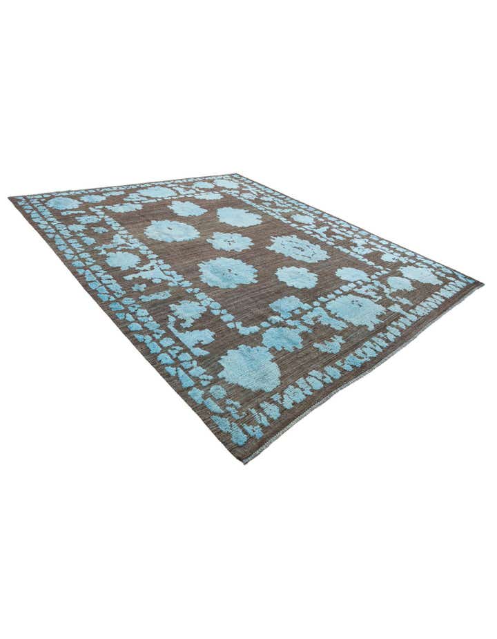 9' 5 x 11' 2 Hand Knotted Oushak Wool Rug