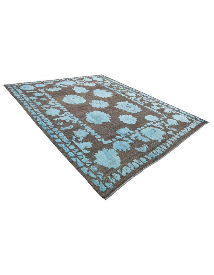 Detail image of 9' 5 x 11' 2 Hand Knotted Oushak Wool Rug