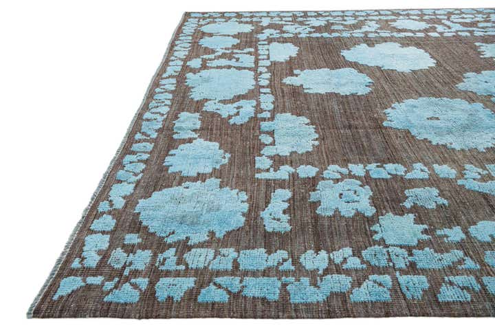 9' 5 x 11' 2 Hand Knotted Oushak Wool Rug