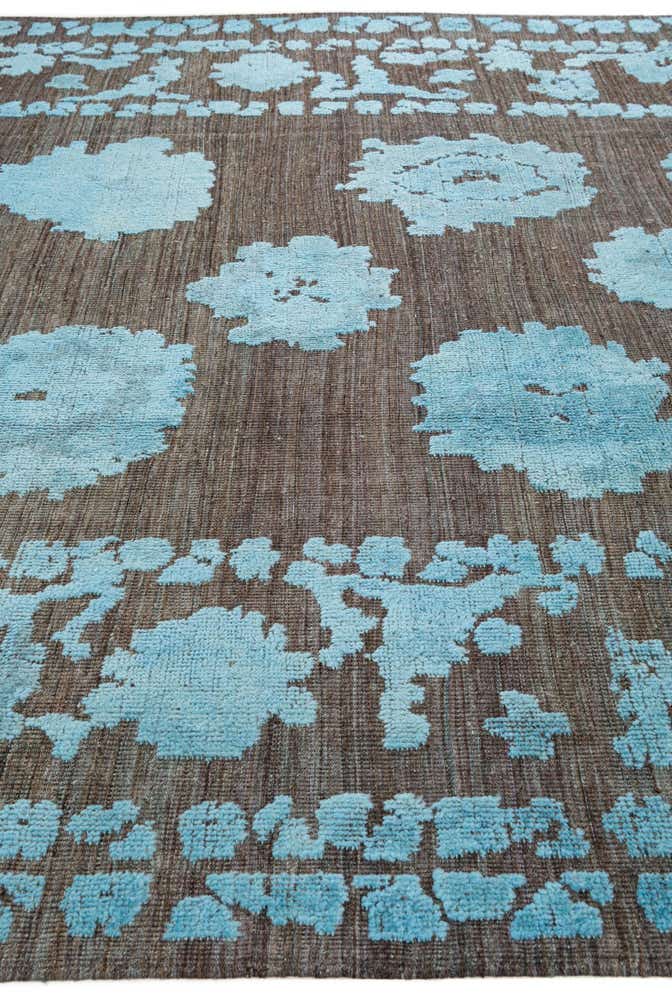 9' 5 x 11' 2 Hand Knotted Oushak Wool Rug
