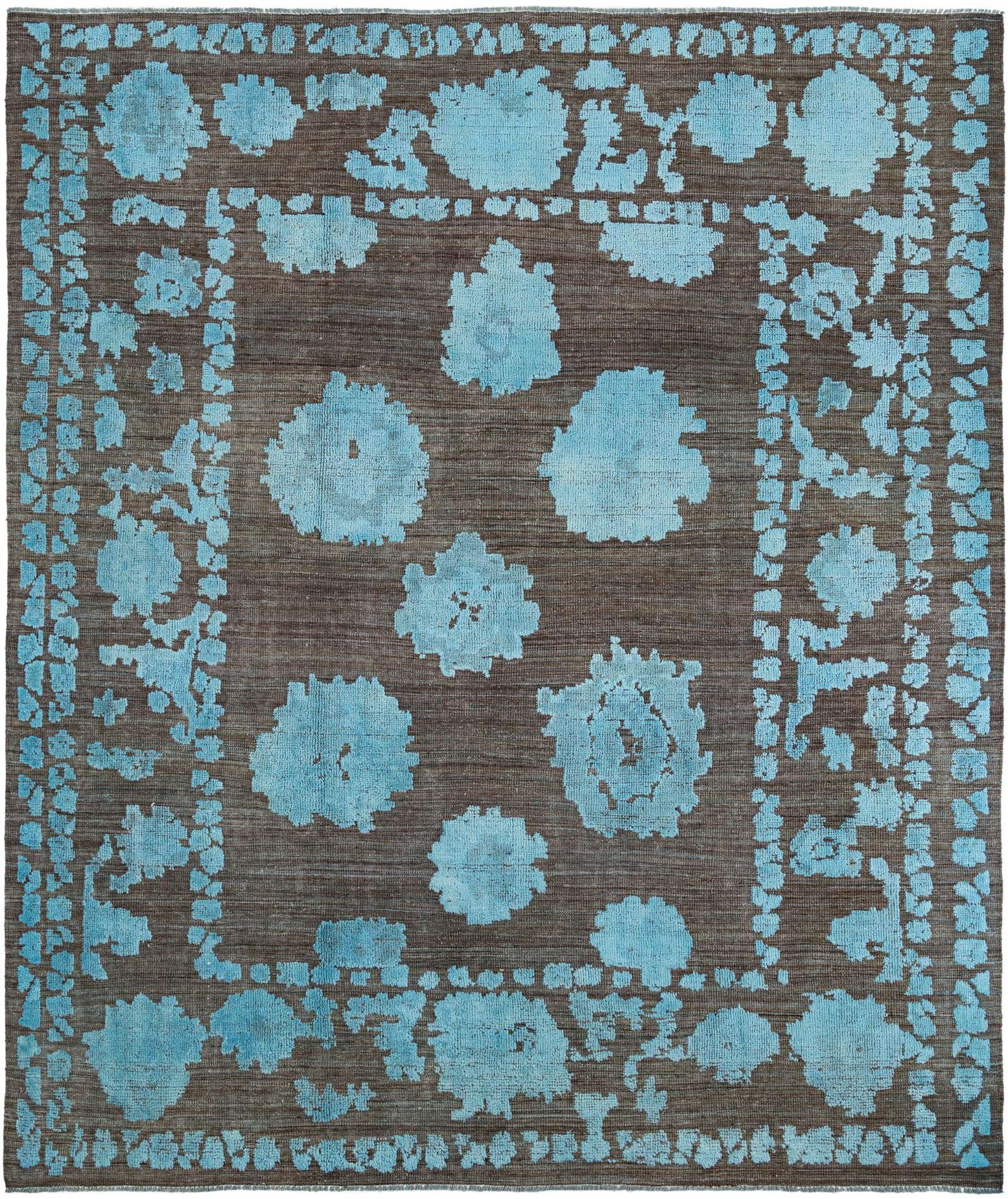 9' 5 x 11' 2 Hand Knotted Oushak Wool Rug