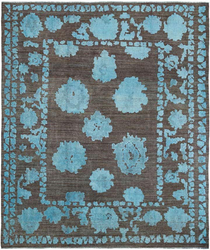 9' 5 x 11' 2 Hand Knotted Oushak Wool Rug