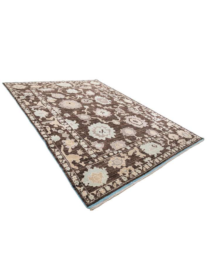 9' x 11' 10 Hand Knotted Oushak Wool Rug