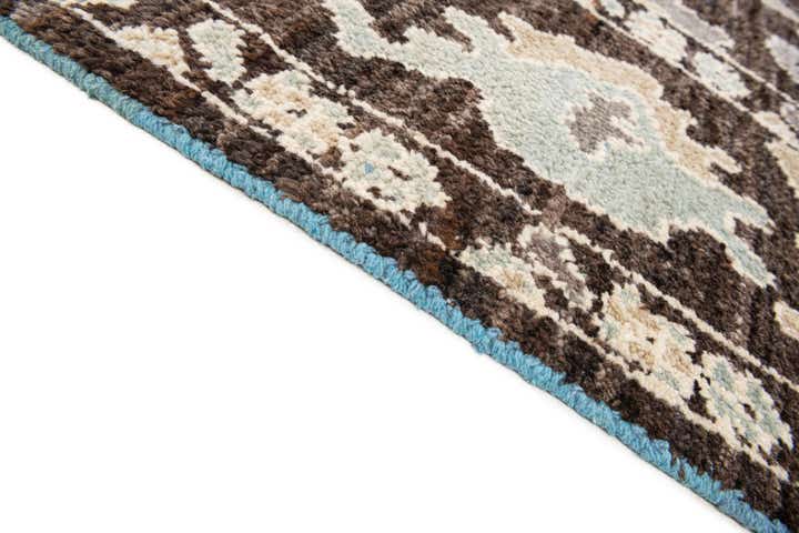 9' x 11' 10 Hand Knotted Oushak Wool Rug