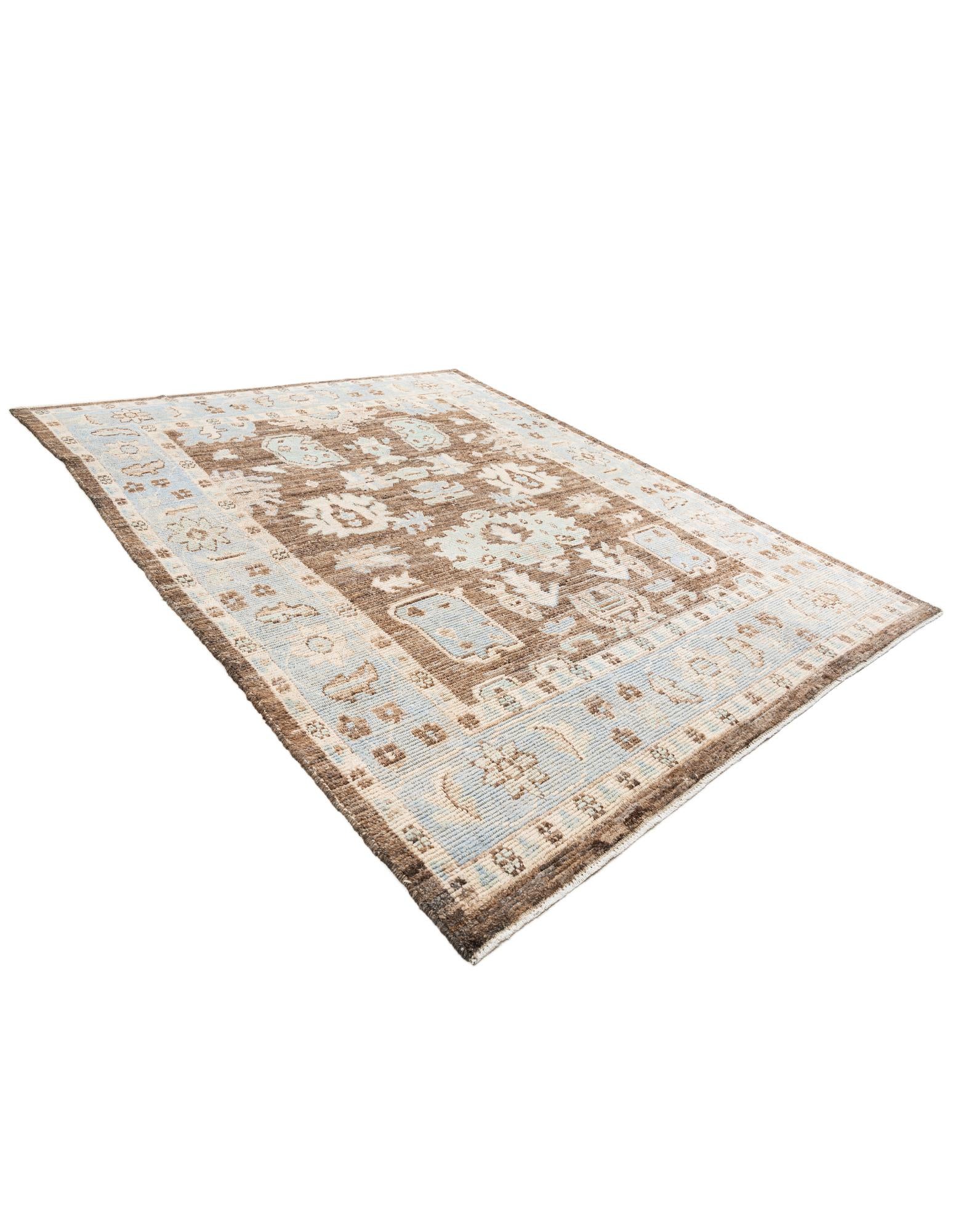 8' 4 x 10' 2 Hand Knotted Oushak Wool Rug