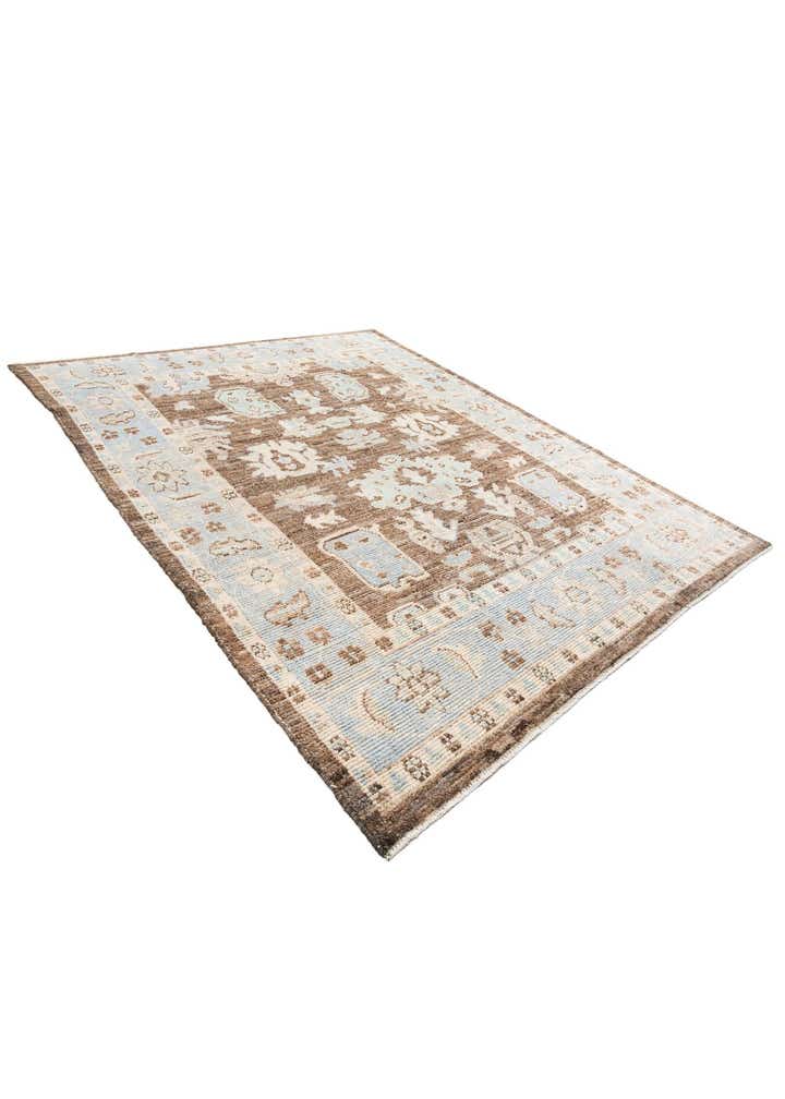 8' 4 x 10' 2 Hand Knotted Oushak Wool Rug