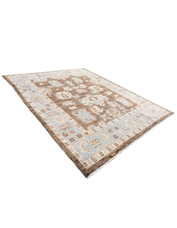 Detail image of 8' 4 x 10' 2 Hand Knotted Oushak Wool Rug