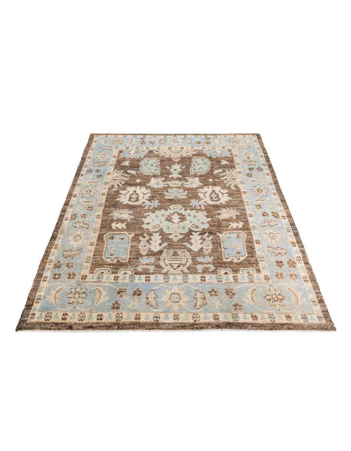 8' 4 x 10' 2 Hand Knotted Oushak Wool Rug