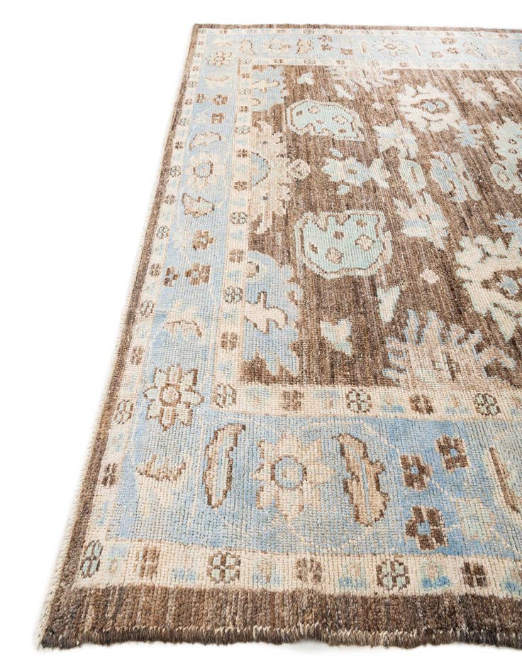 Detail image of 8' 4 x 10' 2  Hand Knotted Oushak Wool Rug