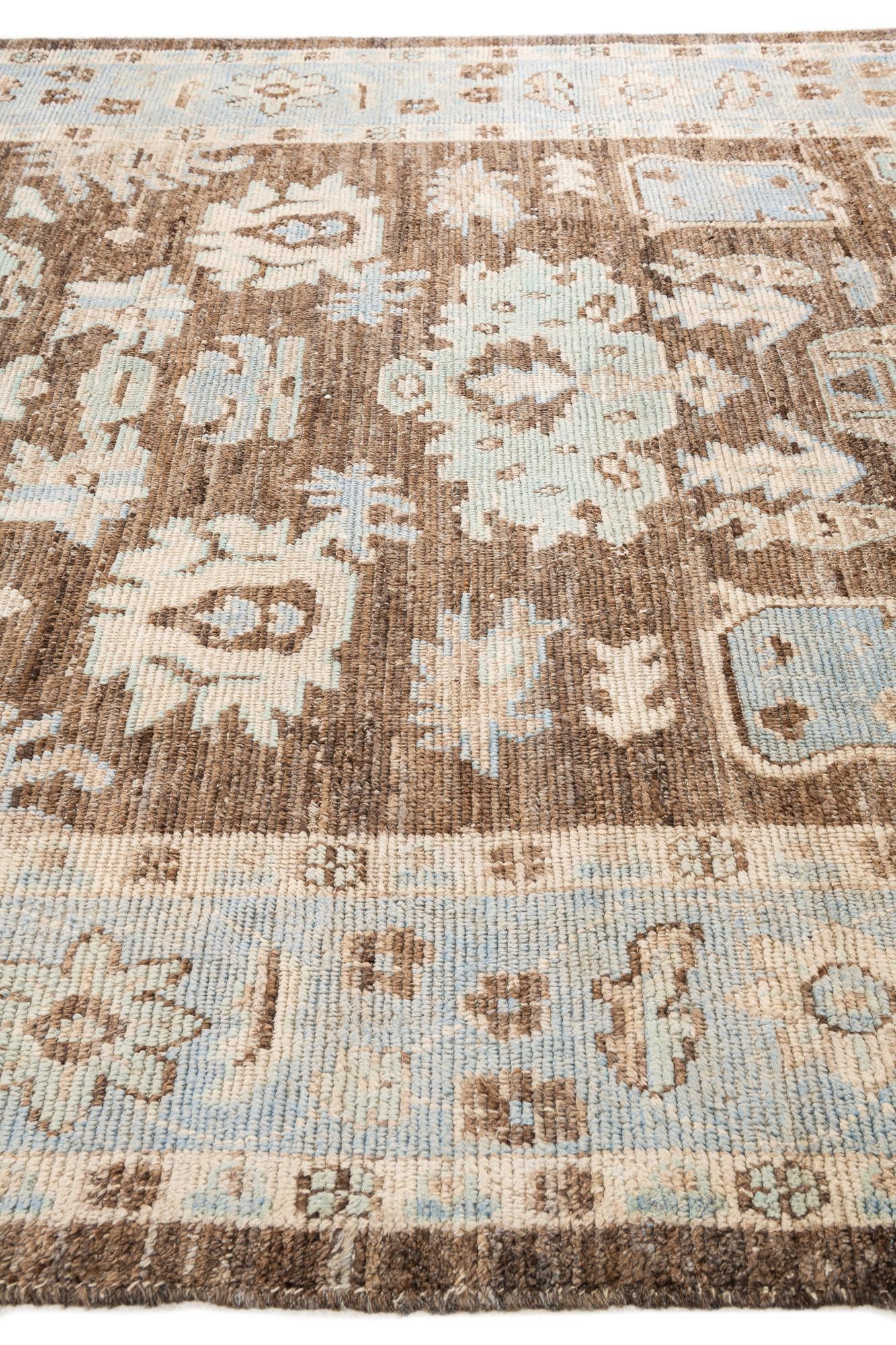 8' 4 x 10' 2 Hand Knotted Oushak Wool Rug