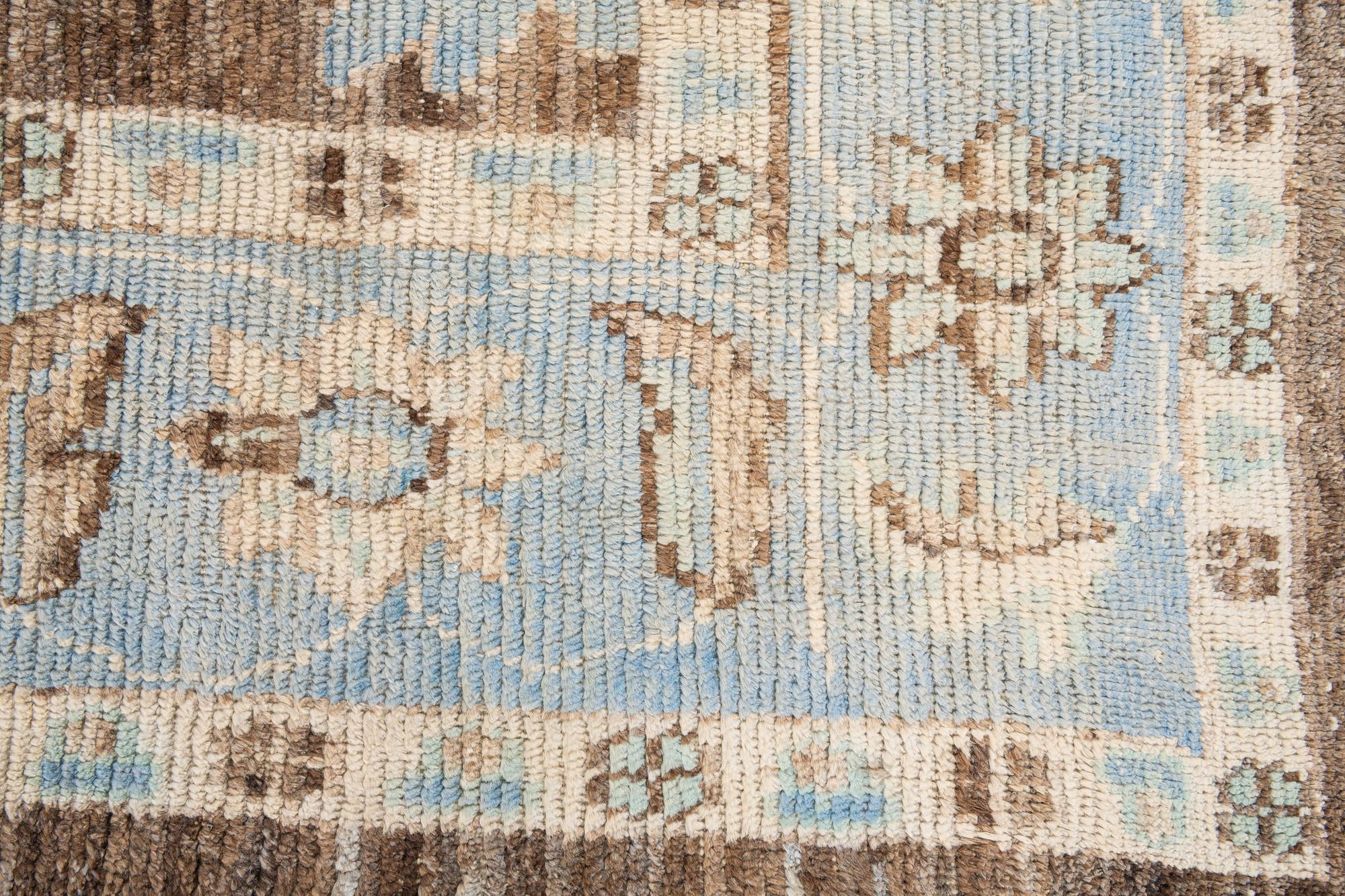 8' 4 x 10' 2 Hand Knotted Oushak Wool Rug
