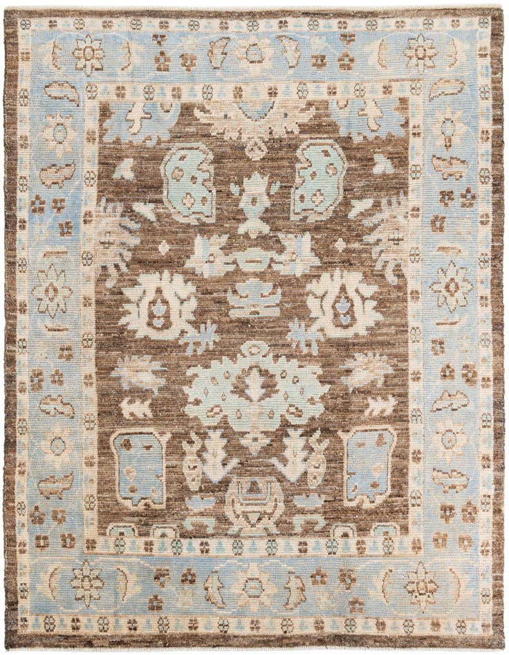 Detail image of 8' 4 x 10' 2 Hand Knotted Oushak Wool Rug