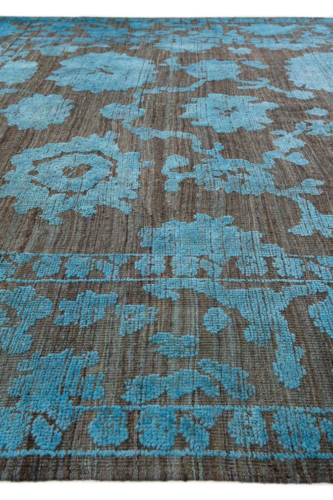 9' 3 x 12' 5 Hand Knotted Oushak Wool Rug