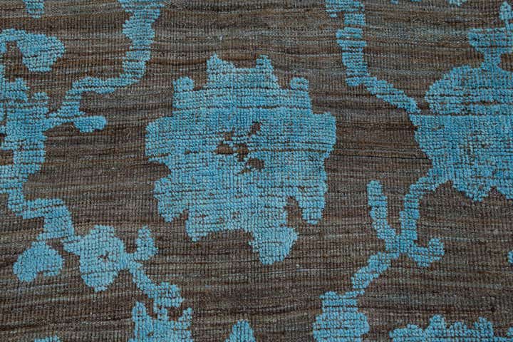 9' 3 x 12' 5 Hand Knotted Oushak Wool Rug