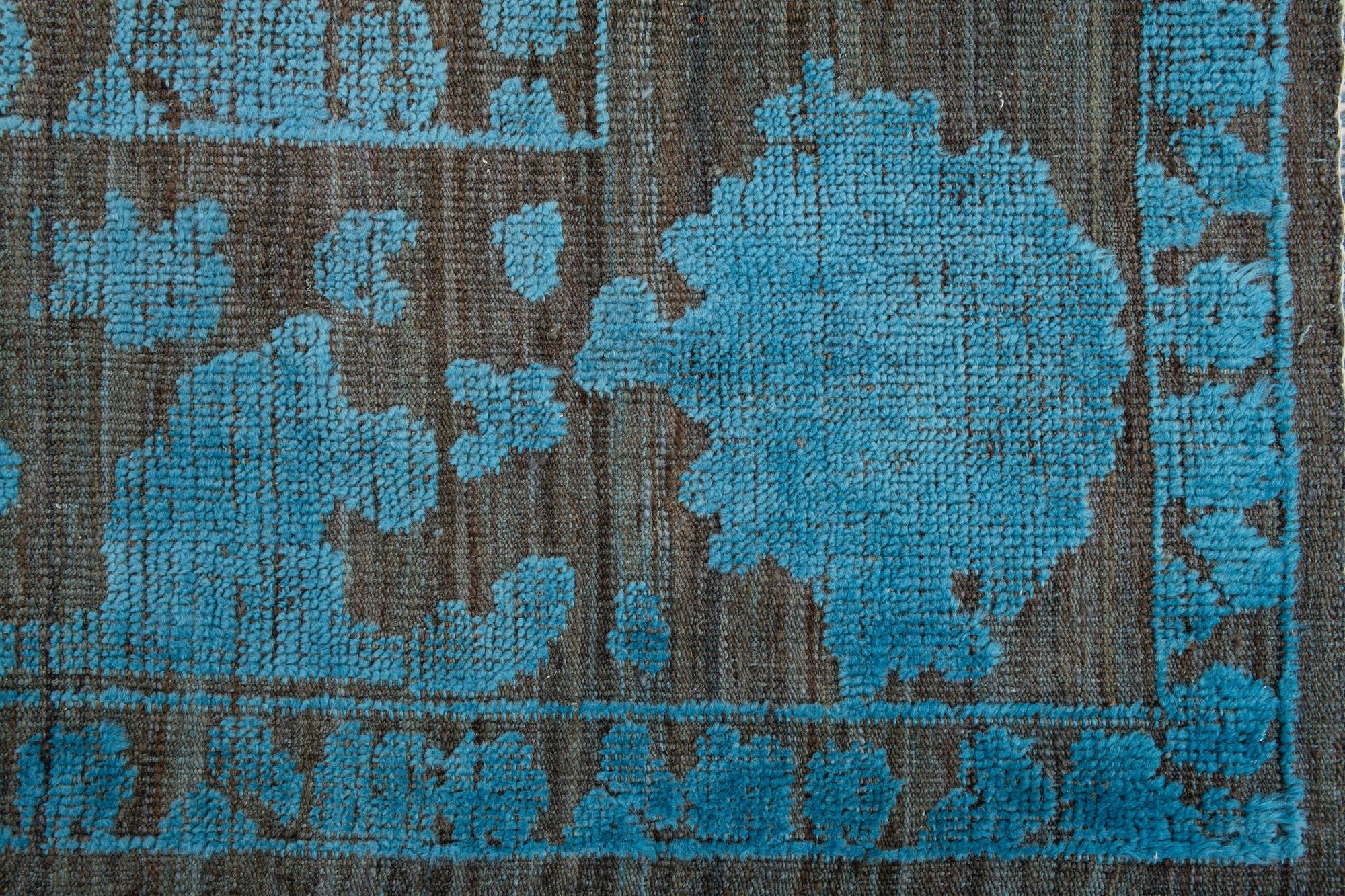 9' 3 x 12' 5 Hand Knotted Oushak Wool Rug