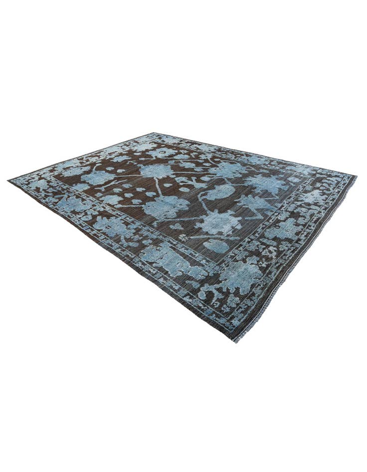 Detail image of 9' 3 x 11' 4 Hand Knotted Oushak Wool Rug