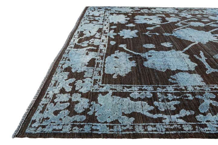 9' 3 x 11' 4 Hand Knotted Oushak Wool Rug