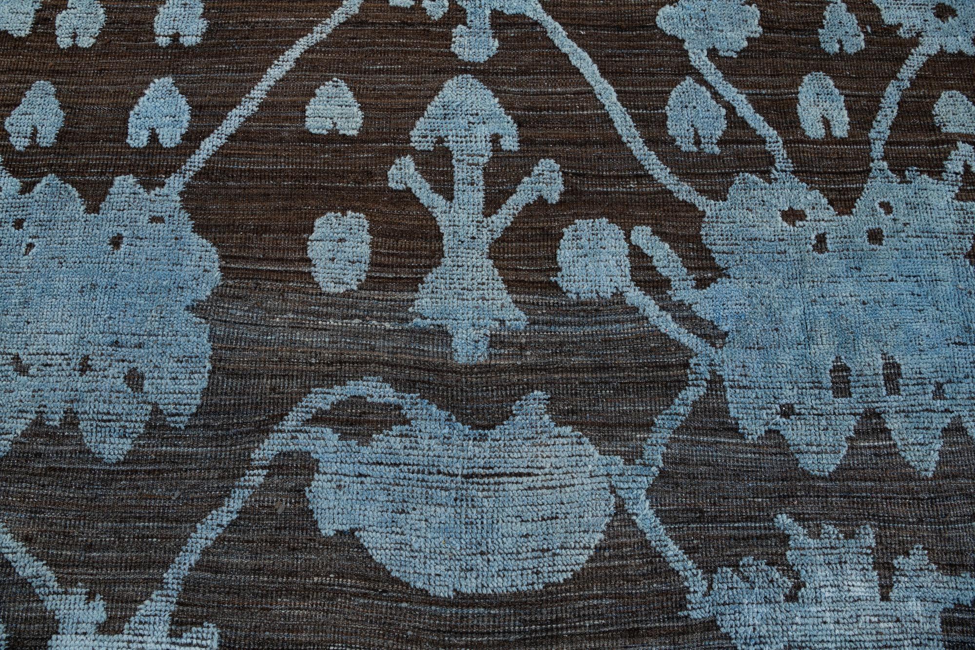 9' 3 x 11' 4 Hand Knotted Oushak Wool Rug