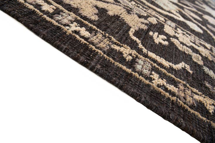 Detail image of 10' 7 x 14' 2 Hand Knotted Oushak Wool Rug