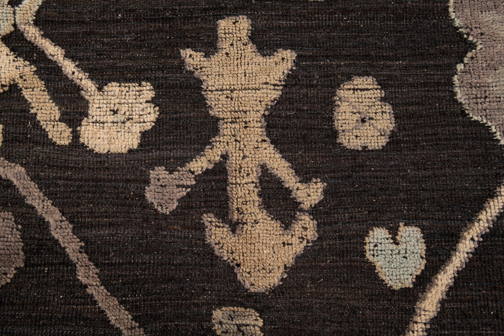 10' 7 x 14' 2 Hand Knotted Oushak Wool Rug