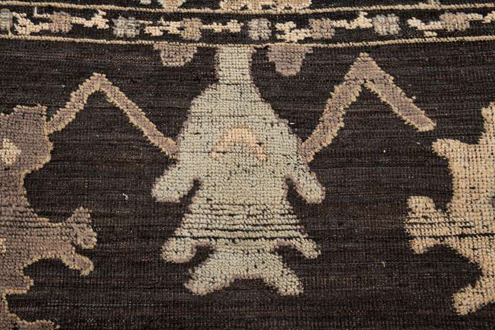 10' 7 x 14' 2 Hand Knotted Oushak Wool Rug