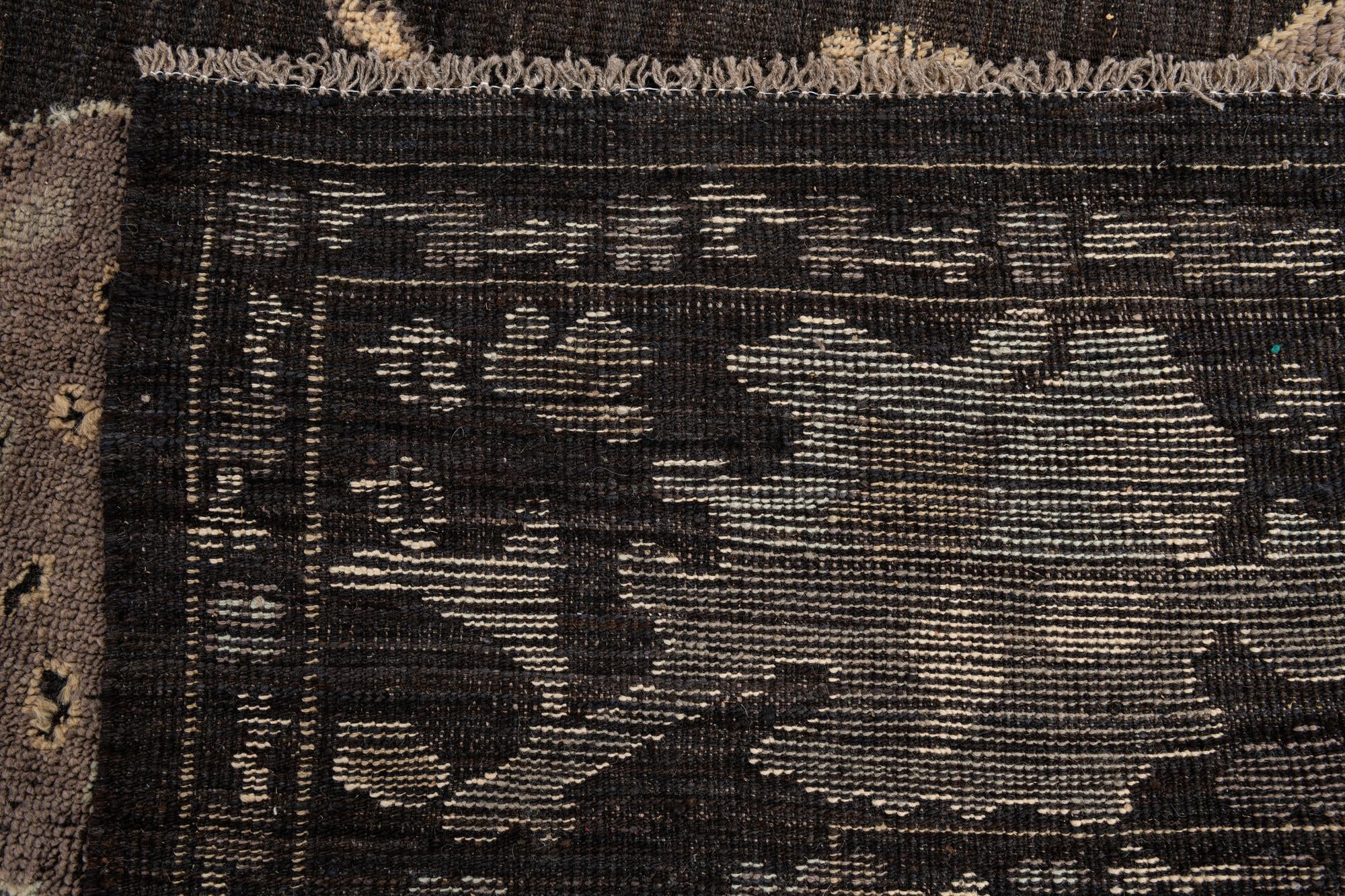 10' 7 x 14' 2 Hand Knotted Oushak Wool Rug