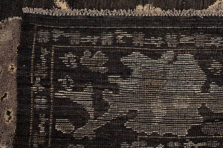 Detail image of 10' 7 x 14' 2 Hand Knotted Oushak Wool Rug