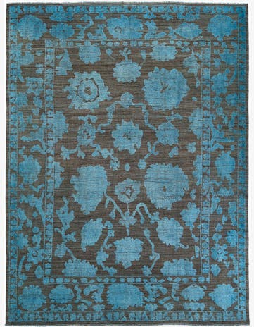 9' 3 x 12' 5 Hand Knotted Oushak Wool Rug