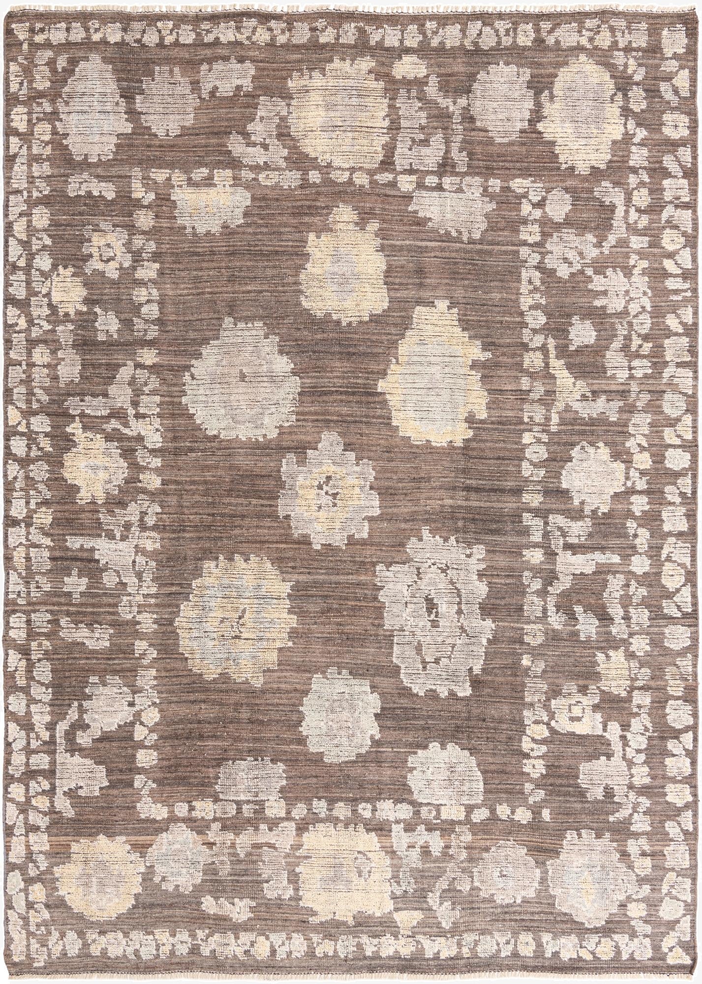 8' 8 x 12' 1  Hand Knotted Oushak Wool Rug