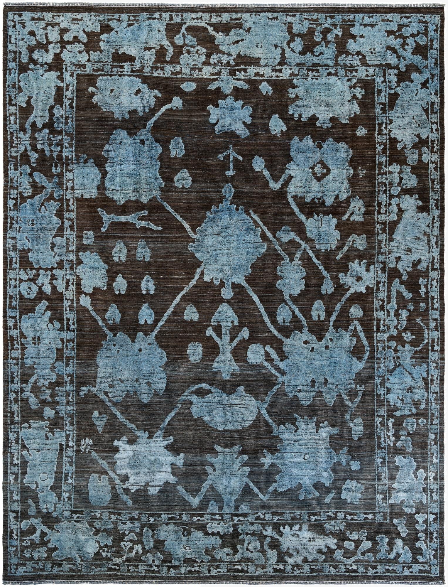 9' 3 x 11' 4  Hand Knotted Oushak Wool Rug