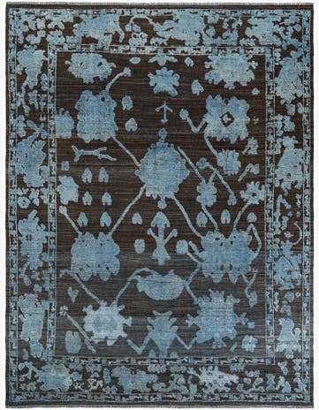 9' 3 x 11' 4 Hand Knotted Oushak Wool Rug