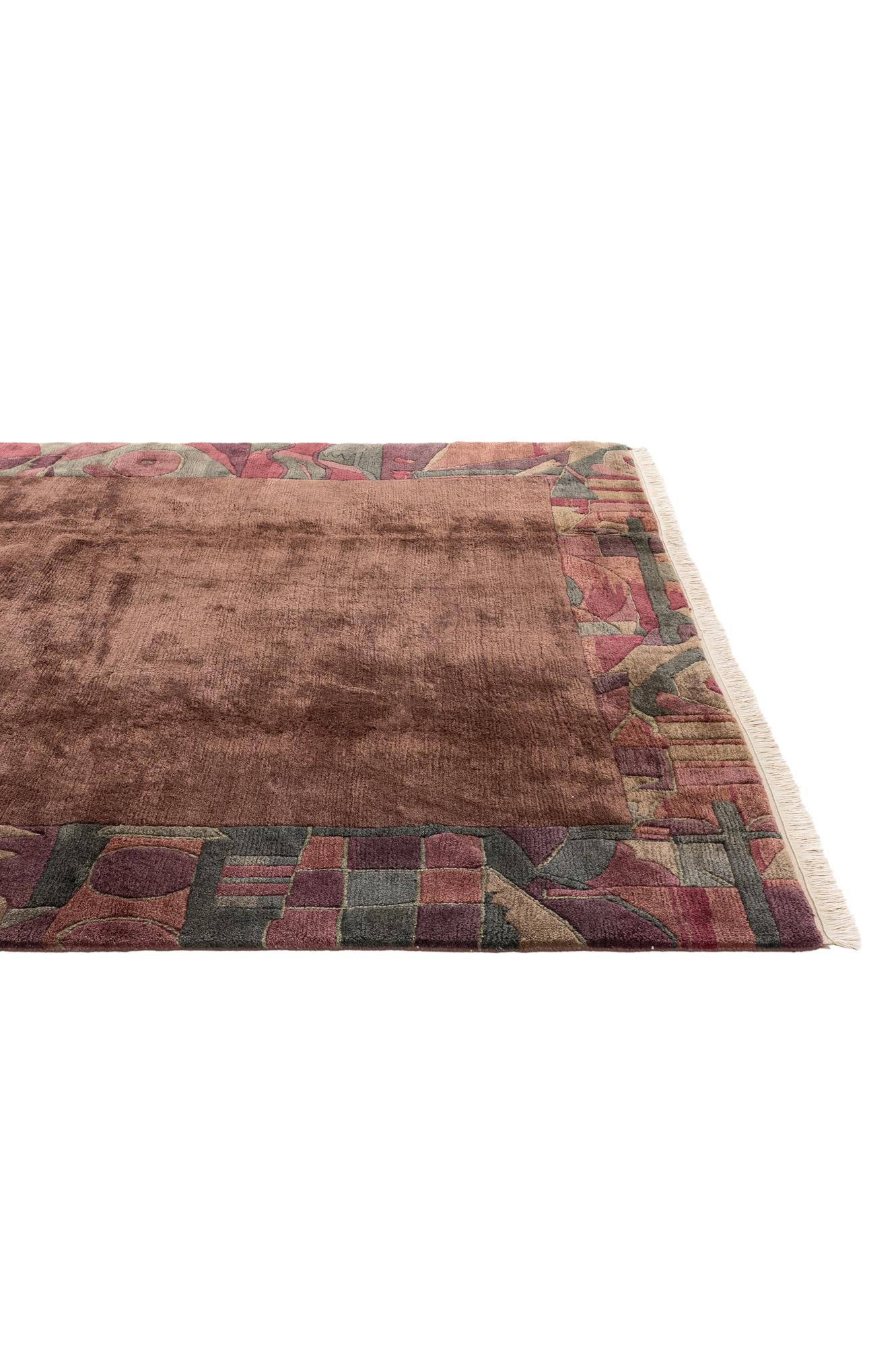 6' 11 x 8' 5 Hand Knotted Tibet Wool Rug
