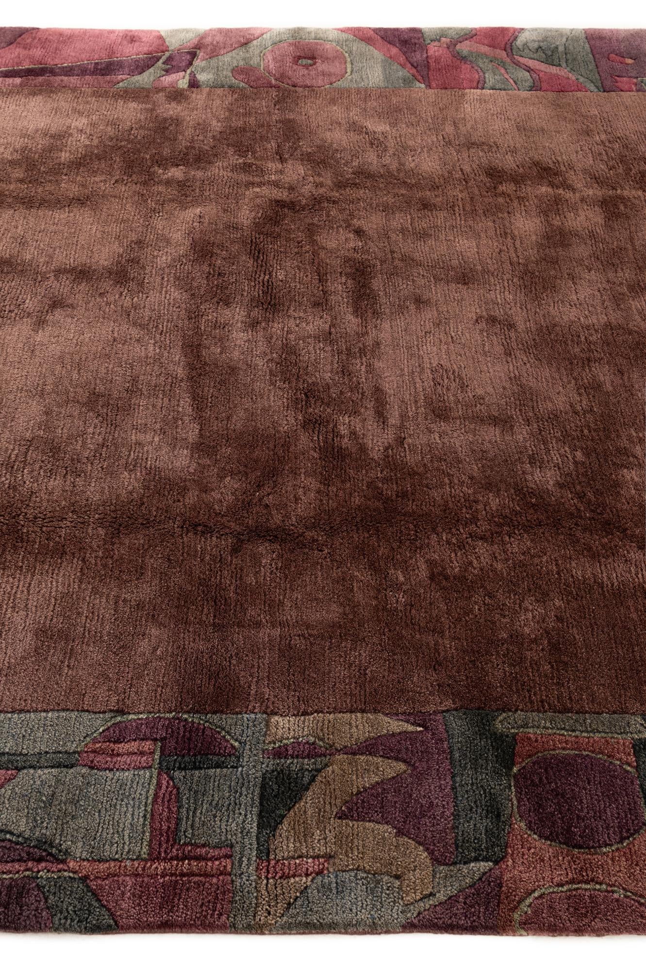 6' 11 x 8' 5 Hand Knotted Tibet Wool Rug